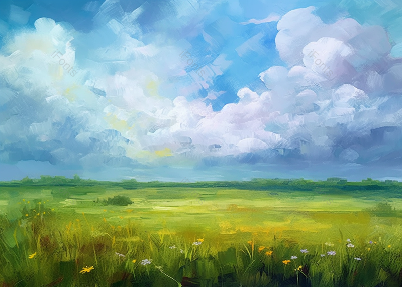 水粉笔刷抽象夏天自然景,插画/手绘图,插画/手绘图库,插画/手绘图下载,插画/手绘